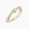 Diamond Single Snake Ring