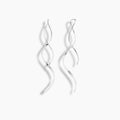 Sterling Silver Spiral Threader Earrings