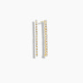 Diamond Tennis Line Earrings