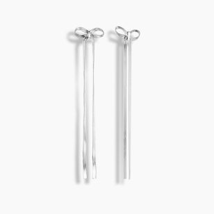 Sterling Silver Bow Earrings