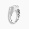 Marquise Diamond East West Evil Eye Pinky Ring
