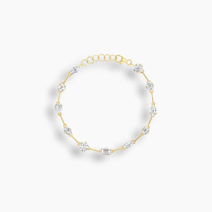 Collar llamativo de tenis con clip de diamantes de Kate Mara x KBH