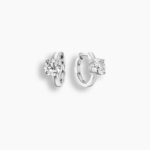Huggies colgantes de diamantes