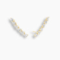 Pear Diamond Ear Climber