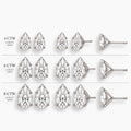 Pear Diamond Studs