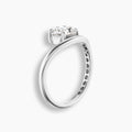 Swoop Round Diamond Pinky Ring