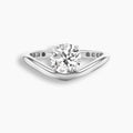 Swoop Round Diamond Pinky Ring
