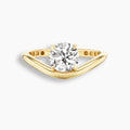 Swoop Round Diamond Pinky Ring