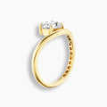 Swoop Round Diamond Pinky Ring