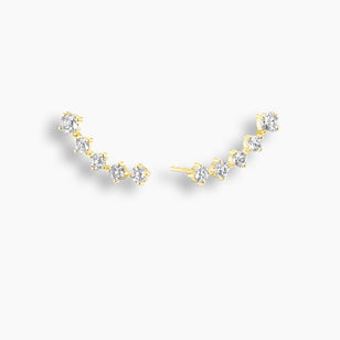 Diamond Constellation Ear Climber