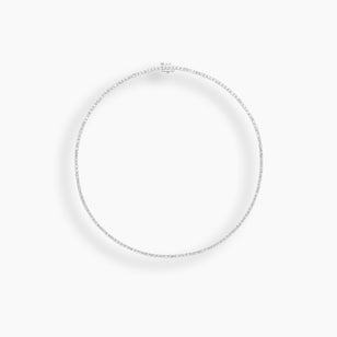 Collar clásico de tenis con diamantes