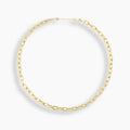Thick Elongated Link Necklace