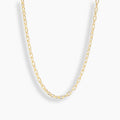 Thick Elongated Link Necklace