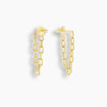 Mini Chain Link Loop Earrings