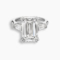 9 TCW Emerald Cut Diamond Baguette Engagement Ring