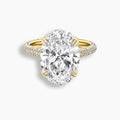 7 TCW Oval Diamond Pavé Engagement Ring