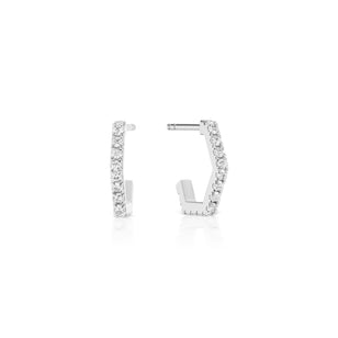 Huggies con forma de diamante hexagonal