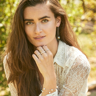 Hilos de perlas negras de Tahití