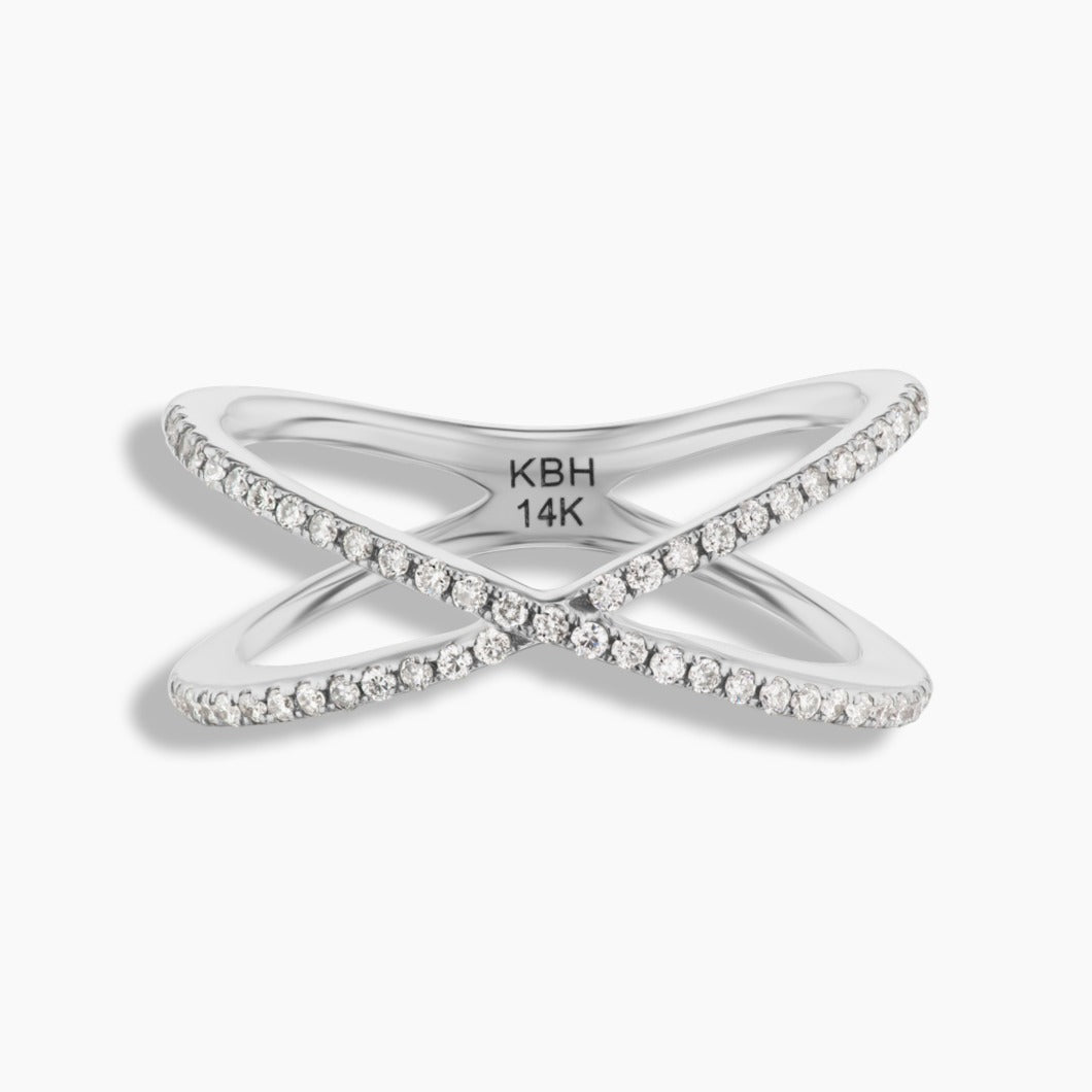 Diamond X Ring – KBH Jewels