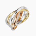 Tri - Color Trinity Ring