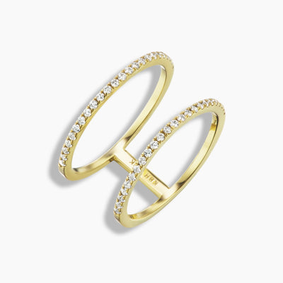 Diamond Double Stack Ring