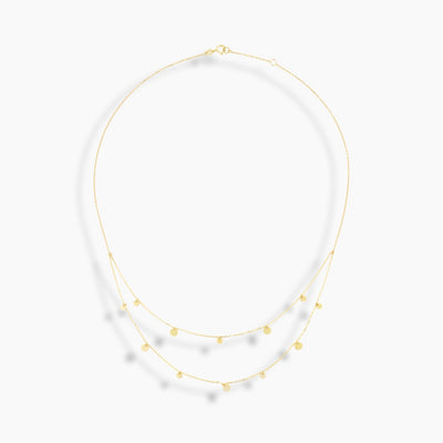 Double Layer Disc Necklace