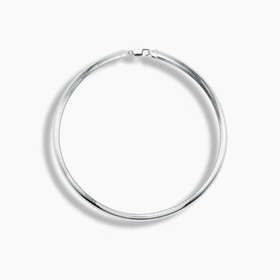 Sterling Silver Omega Necklace