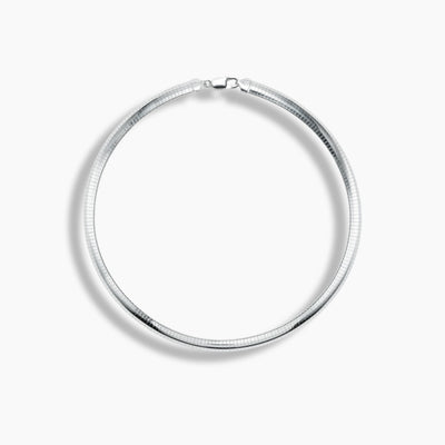 Sterling Silver Omega Necklace