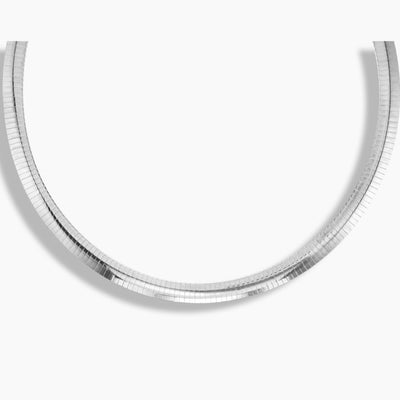 Sterling Silver Omega Necklace