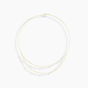 Double Layer Bead Necklace