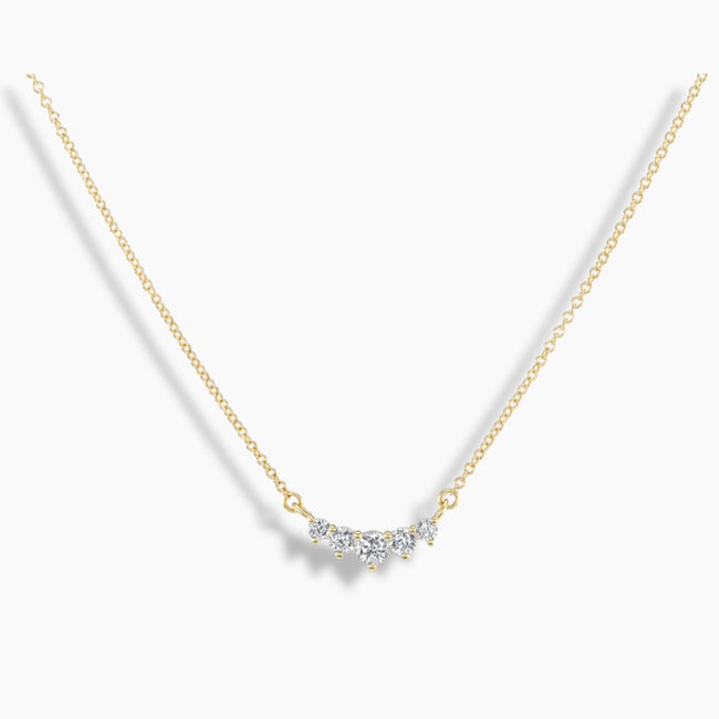 Collar de cuentas de doble diamante