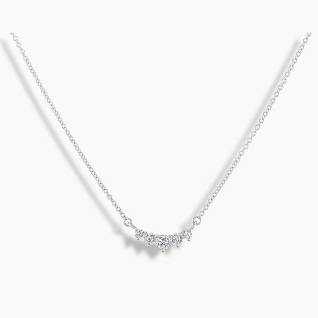 Collar de cuentas de doble diamante