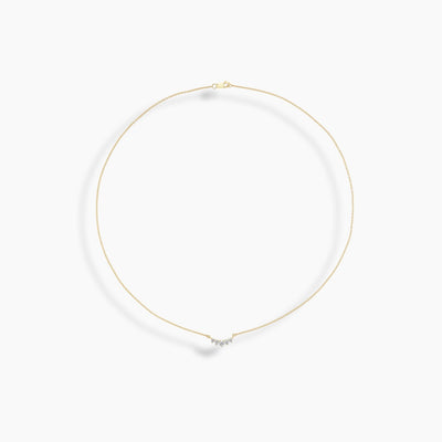 Collar de cuentas de doble diamante