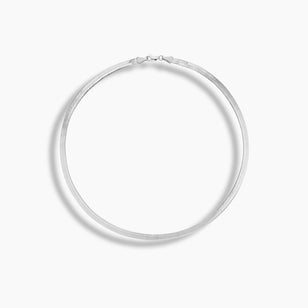 Sterling Silver Herringbone Necklace