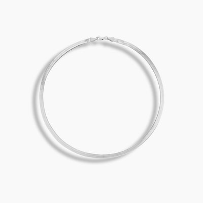 Sterling Silver Herringbone Necklace