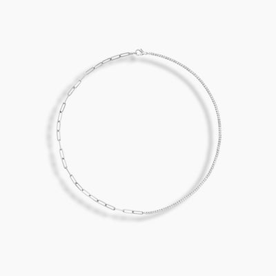 Collar llamativo de tenis con clip de diamantes de Kate Mara x KBH