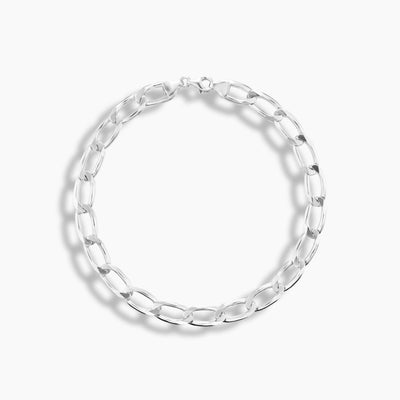 Sterling Silver Curb Chain Necklace