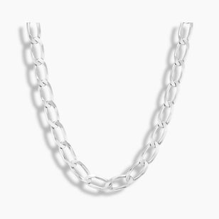 Sterling Silver Curb Chain Necklace