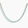 Classic Emerald Tennis Necklace