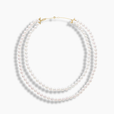 Akoya Pearl Double Strand Necklace