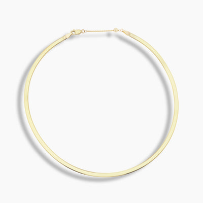 Liquid Gold Herringbone Necklace