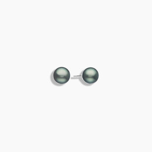 Gray Tahitian Pearl Studs