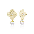 Flower Power Pearl Diamond Earrings