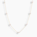 Akoya Pearl Station Necklace
