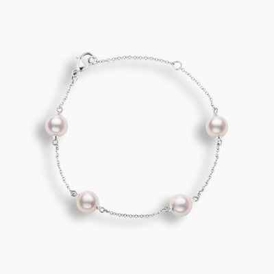 Akoya Pearl Station Bracelet