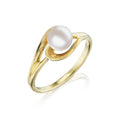 Akoya Pearl Twist Ring