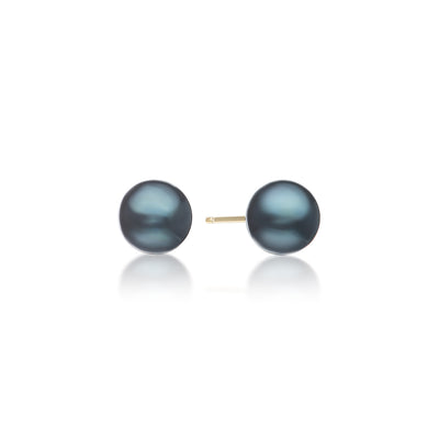 Black Akoya Pearl Studs