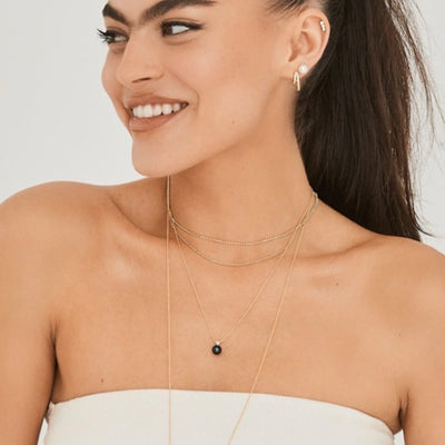Collar de Perlas Akoya Negras 