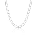 Collar de cadena de plata de ley