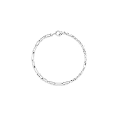 Collar llamativo de tenis con clip de diamantes de Kate Mara x KBH